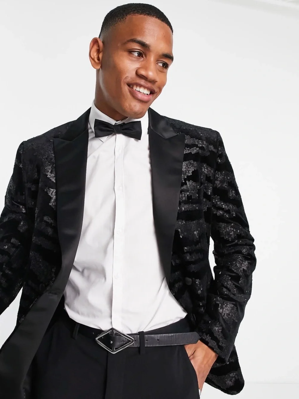 TOPMAN Tiger Sequin Party Blazer | 42